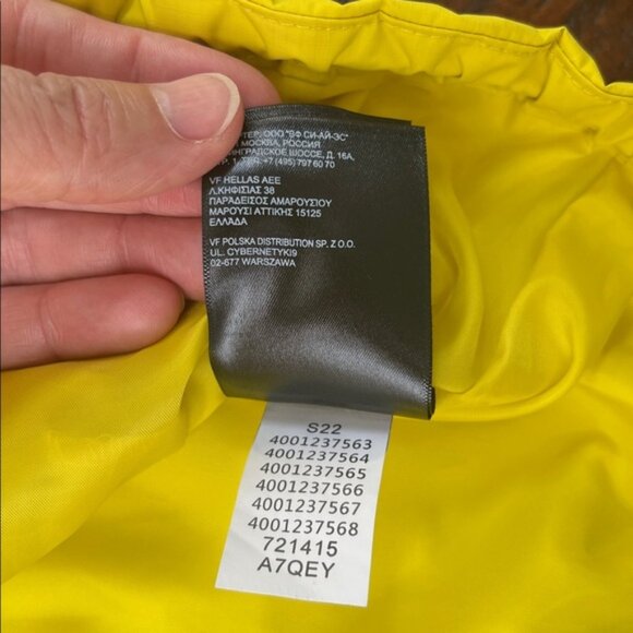 THE NORTH FACE Men's Antora Breathable Waterproof Rain Jacket Yellow/Black XL - Picture 12 of 13